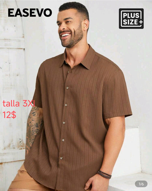 Camisa de hombre marrón