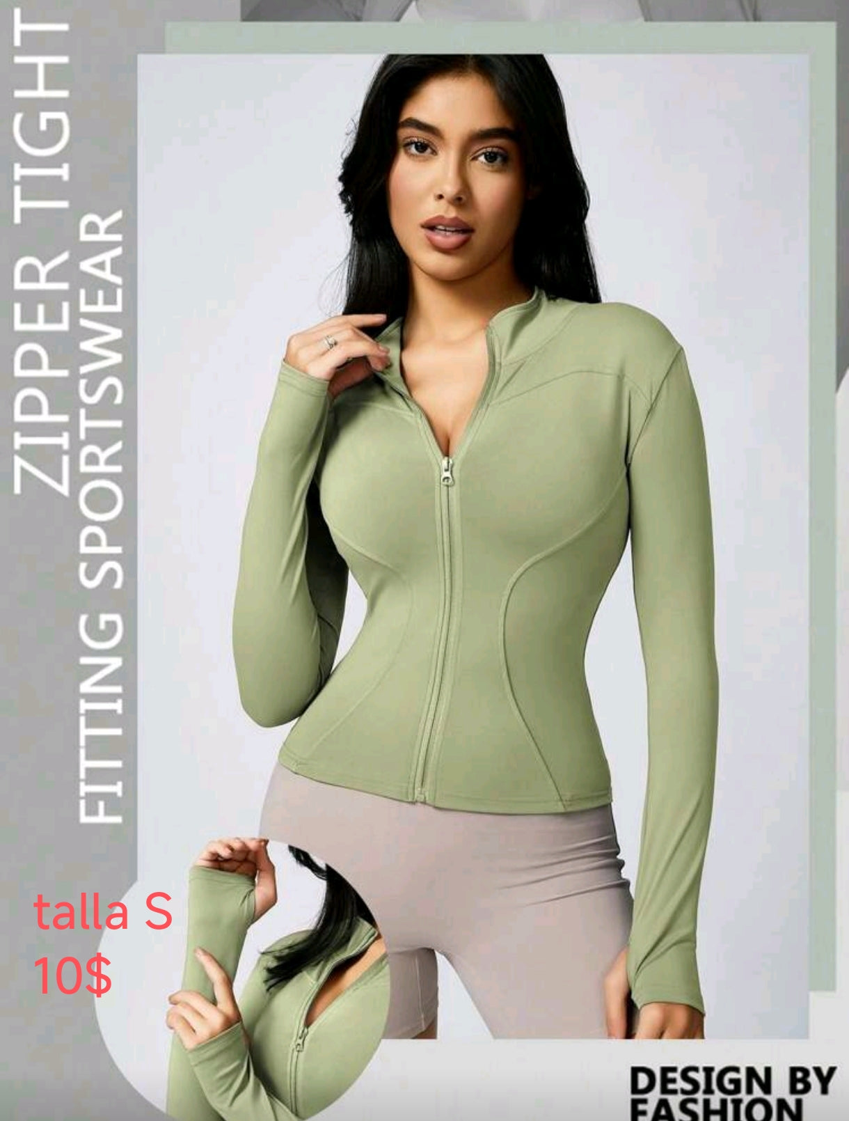 Chaqueta deportiva verde