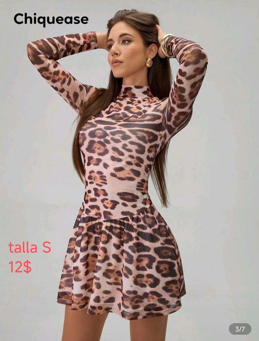 Vestido animal print