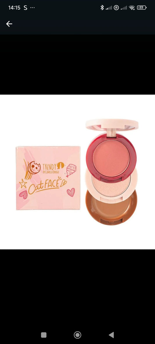 Torre rubor, iluminador y contorno Cat face